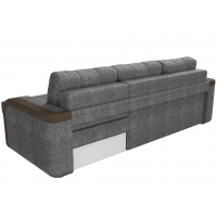 Угловой диван Марсель (рогожка серый коричневый) - Изображение 1